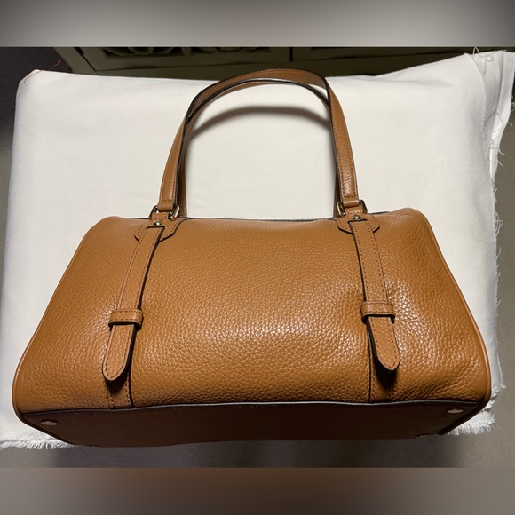 NWT  MICHAEL MICHAEL KORS HANDBAG   BEDFORD  ACORN   MD TZ SATCHEL  LEATHER - Picture 2 of 12